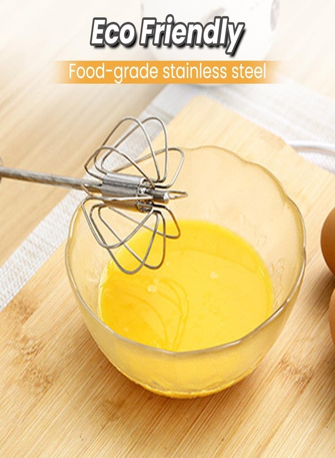 ADD2CART Kitchen Hand Blender Semi-Automatic & Stirring Stainless Steel Rotating Rotary Push Whisks Mixer for Kitchen Baking/Lassi/Butter Milk/Cream/Coffee - Image 5